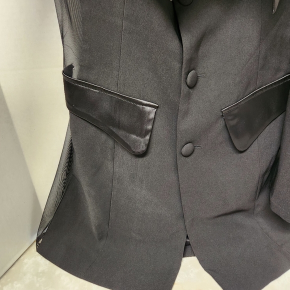 AKIRA Black Satin Blazer